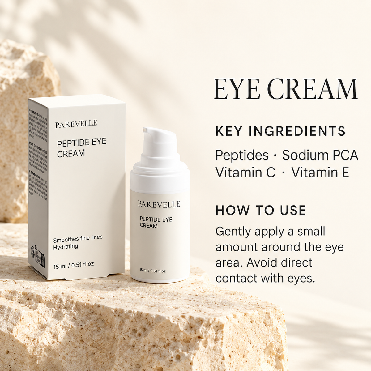 Parevelle Smoothing Eye Cream — 15ml